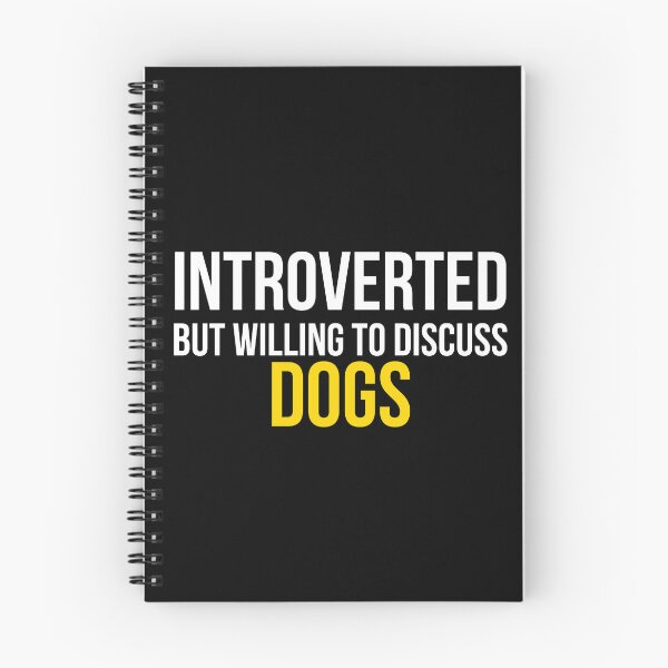 Item preview, Introverted But Willing To Discuss Dogs Funny Dog Lover T-Shirt Introvert Gift Tee designed and sold by TongTang.