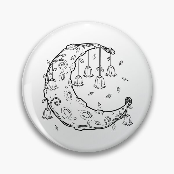Item preview, Mystic Forest Moon with Hanging Flowers designed and sold by ArtPer-design.