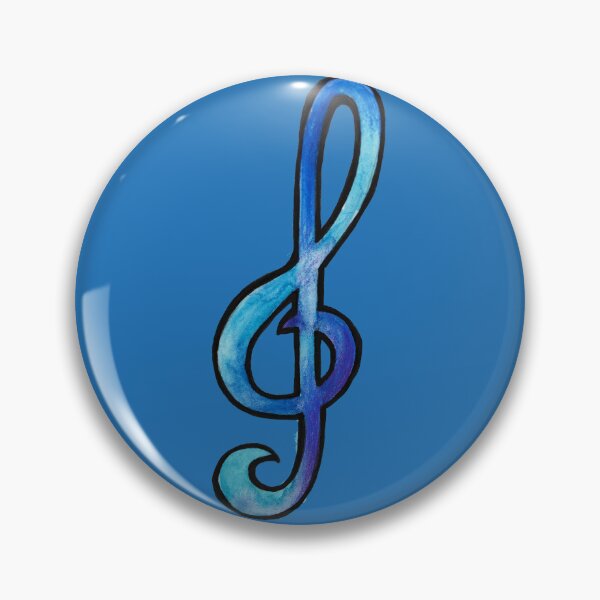 Item preview, Blue Treble Clef designed and sold by lacychenault.