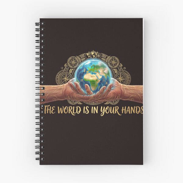 Item preview, The World Is In Your Hands | Motivational Globe Graphic T-Shirt Design designed and sold by bulbul Islam .