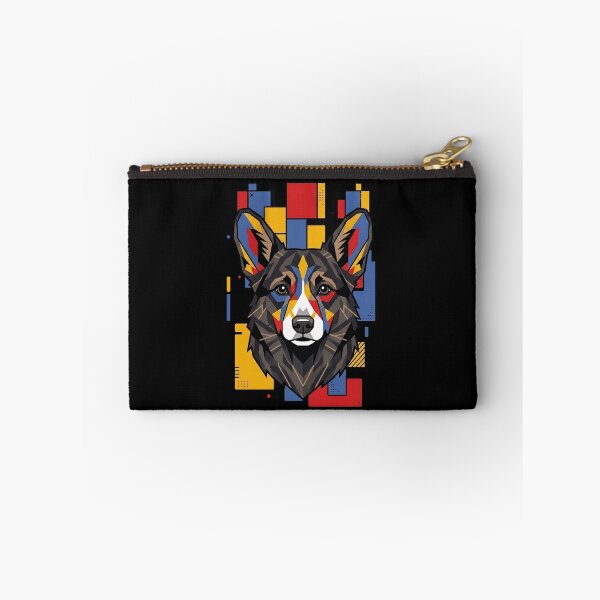 Item preview, Funny Black Brindle Corgi Colorful Blocks Geometric Art Mom Dad Kids designed and sold by FurryHavenPH.