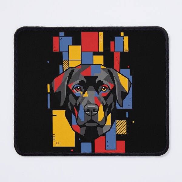 Item preview, Funny Black Labrador Colorful Blocks Geometric Art Mom Dad Kids designed and sold by FurryHavenPH.