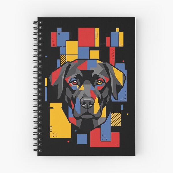 Item preview, Funny Black Labrador Colorful Blocks Geometric Art Mom Dad Kids designed and sold by FurryHavenPH.