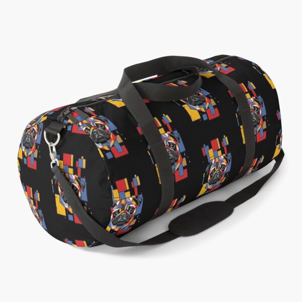 Item preview, Funny Black Pug Colorful Blocks Geometric Art Mom Dad Kids designed and sold by FurryHavenPH.