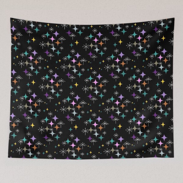 Item preview, Mid Century Modern Eames Atomic Era Stars Starbursts Repeat Pattern designed and sold by Itaya Art.