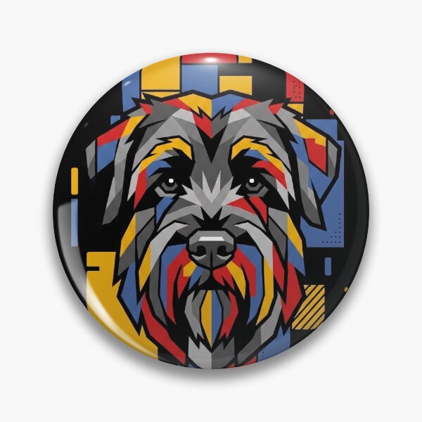 Item preview, Funny Black Russian Terrier Colorful Blocks Geometric Art Mom Dad Kids designed and sold by FurryHavenPH.
