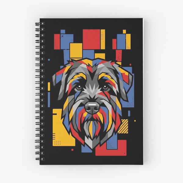 Item preview, Funny Black Russian Terrier Colorful Blocks Geometric Art Mom Dad Kids designed and sold by FurryHavenPH.