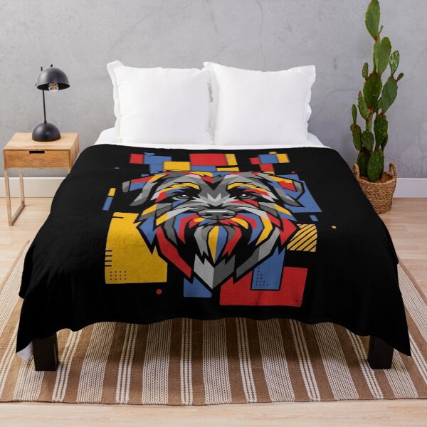Item preview, Funny Black Russian Terrier Colorful Blocks Geometric Art Mom Dad Kids designed and sold by FurryHavenPH.