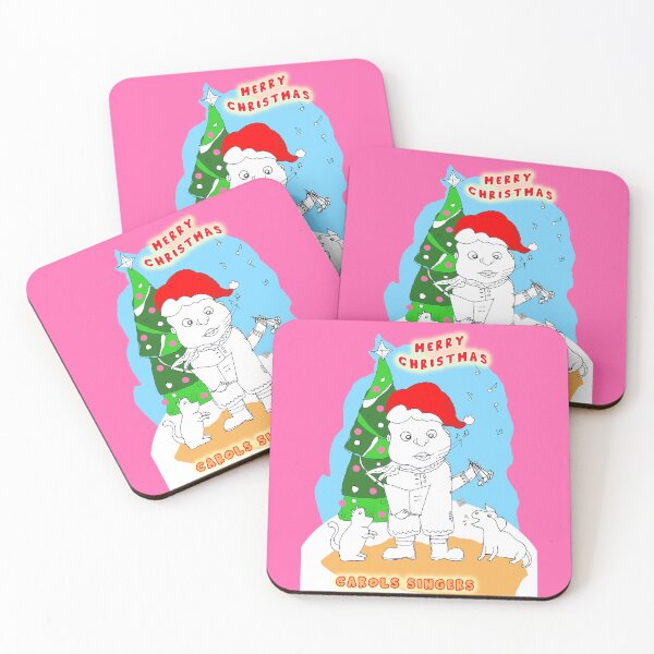 Item preview, Merry Christmas - Carols Singers - Kid, Cat, Doggy (Original Art by ACCI)  designed and sold by VanyssaGraphics.