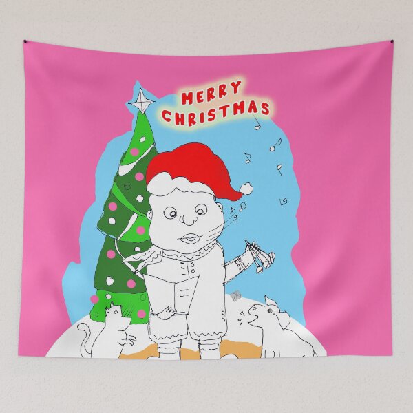 Item preview, Merry Christmas - Carols Singers - Kid, Cat, Doggy (Original Art by ACCI)  designed and sold by VanyssaGraphics.