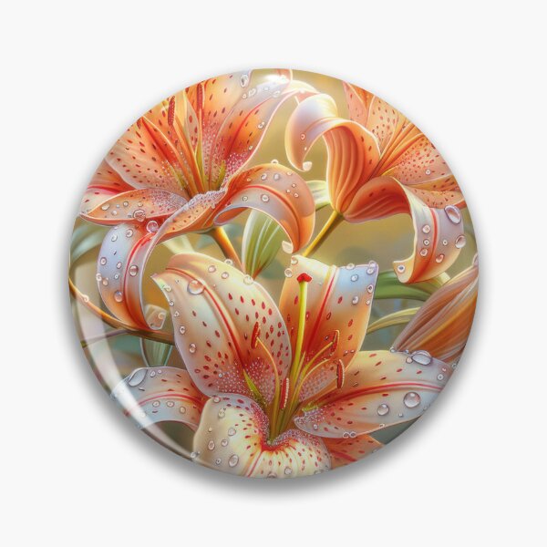 Item preview, Lily Flowers Art – Elegant Botanical Floral Garden Art  designed and sold by MargaretWiktor.