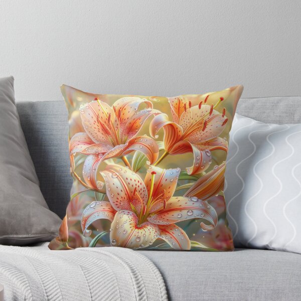 Item preview, Lily Flowers Art – Elegant Botanical Floral Garden Art  designed and sold by MargaretWiktor.