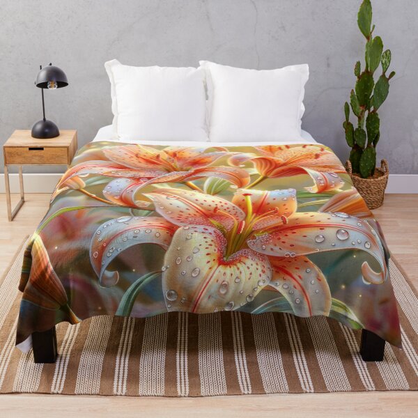 Item preview, Lily Flowers Art – Elegant Botanical Floral Garden Art designed and sold by MargaretWiktor.