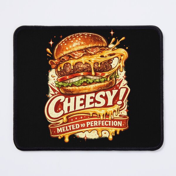 Item preview, Cheesy Melted To Perfection: Melted Cheese Dripping Burger designed and sold by irfanshikh.