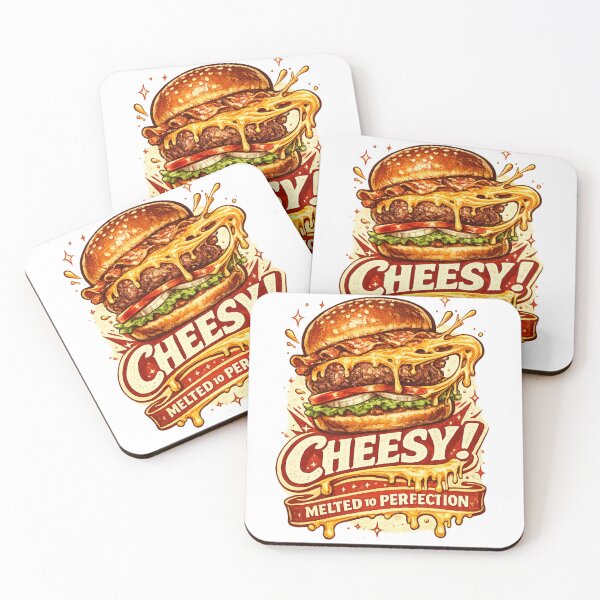 Item preview, Cheesy Melted To Perfection: Melted Cheese Dripping Burger designed and sold by irfanshikh.