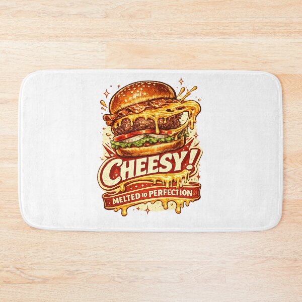 Item preview, Cheesy Melted To Perfection: Melted Cheese Dripping Burger designed and sold by irfanshikh.
