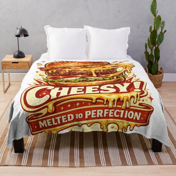 Item preview, Cheesy Melted To Perfection: Melted Cheese Dripping Burger designed and sold by irfanshikh.