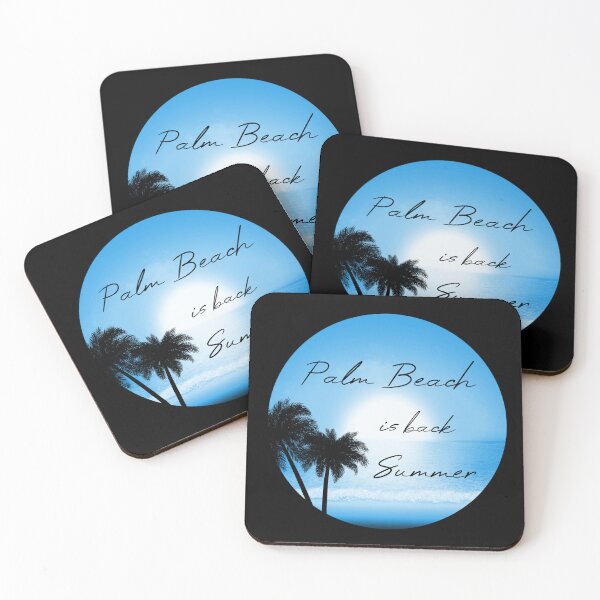 Item preview, Blue Palm Beach Is Back Summer designed and sold by GraffiTimi.