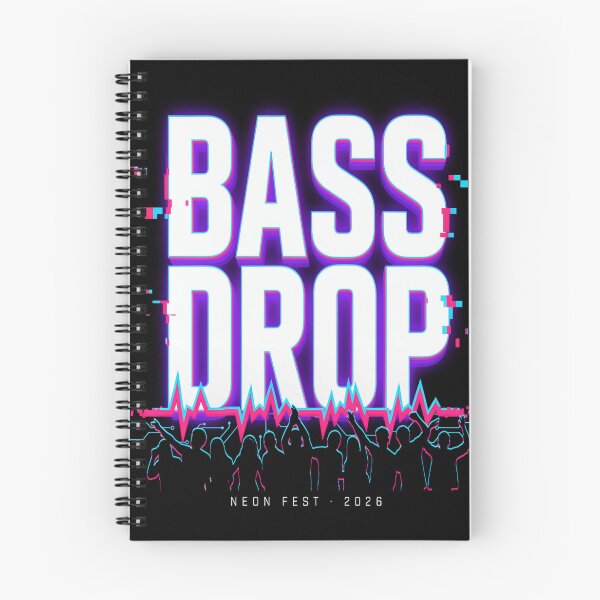 Item preview, Bass Drop – Neon Cyberpunk EDM Festival Design designed and sold by Midnight Veil Designs.