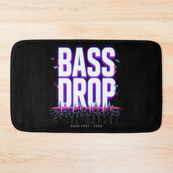 Item preview, Bass Drop – Neon Cyberpunk EDM Festival Design designed and sold by Midnight Veil Designs.