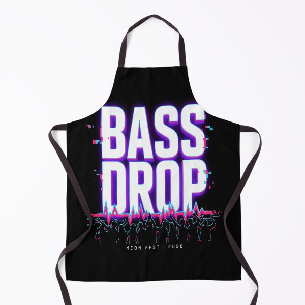 Item preview, Bass Drop – Neon Cyberpunk EDM Festival Design designed and sold by Midnight Veil Designs.