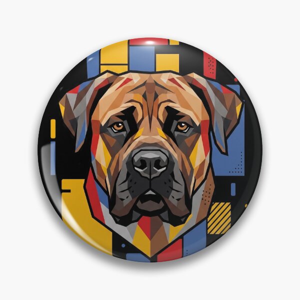 Artikelvorschau, Lustige Boerboel-Kunstwerke aus bunten Blöcken – Geometrische Kunst für Mama, Papa und Kinder entworfen und verkauft von FurryHavenPH.