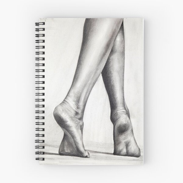 Item preview, Grace in Stature - Tiptoe Feet Pencil Drawing designed and sold by BoyanVBart.