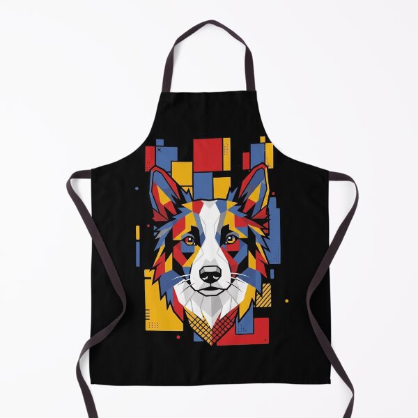 Item preview, Funny Border Collie Colorful Blocks Geometric Art Mom Dad Kids designed and sold by FurryHavenPH.