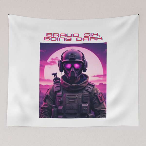 Item preview, Bravo Six Going Dark Retro Pixel Soldier designed and sold by StudioCnr.