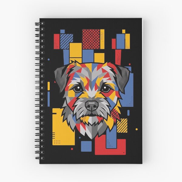 Item preview, Funny Border Terrier Colorful Blocks Geometric Art Mom Dad Kids designed and sold by FurryHavenPH.
