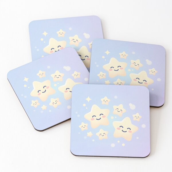 Item preview, Cute Kawaii Smiling Pastel Stars designed and sold by Neural Dream.
