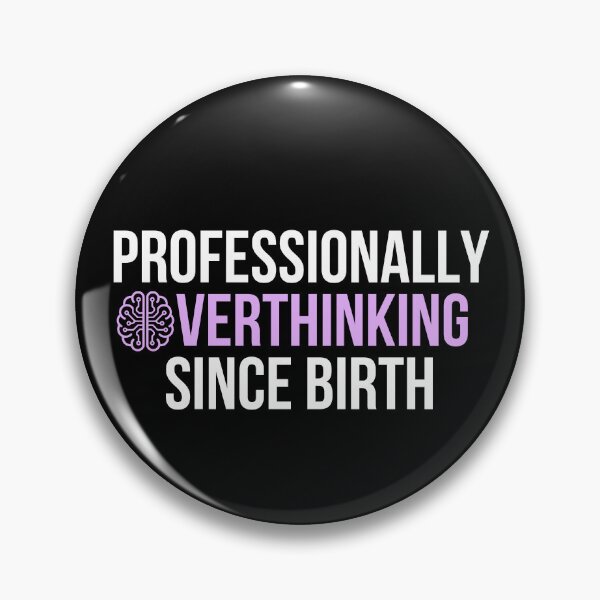 Item preview, Professionally Overthinking Since Birth Funny Anxiety T-Shirt Mental Health Humor Gift designed and sold by TongTang.