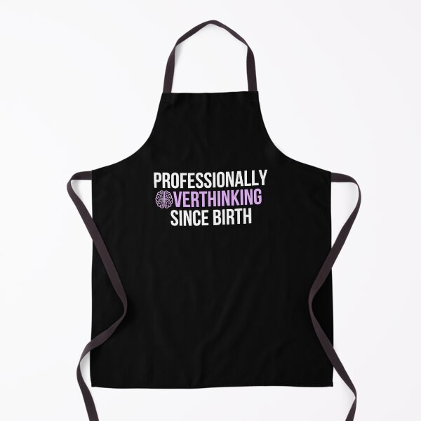 Item preview, Professionally Overthinking Since Birth Funny Anxiety T-Shirt Mental Health Humor Gift designed and sold by TongTang.