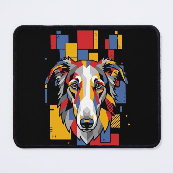 Item preview, Funny Borzoi Colorful Blocks Geometric Art Mom Dad Kids designed and sold by FurryHavenPH.