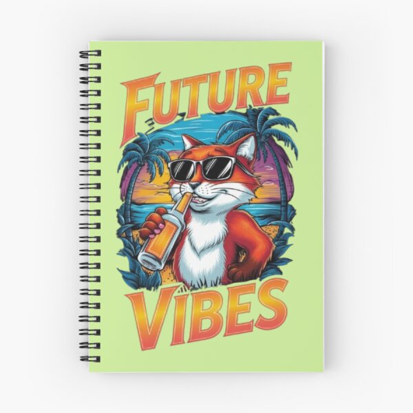 Item preview, Future Vibes Retro Fox Sunset Beach Design designed and sold by PixelStyle Studio.