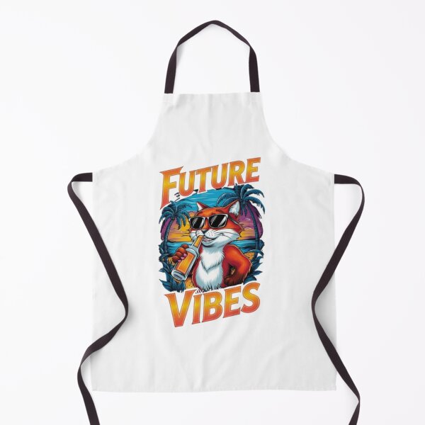 Item preview, Future Vibes Retro Fox Sunset Beach Design designed and sold by PixelStyle Studio.