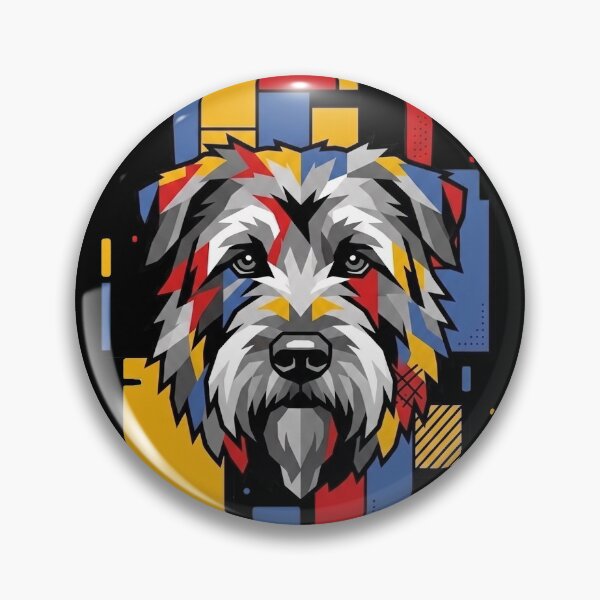 Item preview, Funny Bouvier Des Flandres Colorful Blocks Geometric Art Mom Dad Kids designed and sold by FurryHavenPH.