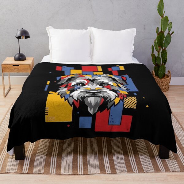 Item preview, Funny Bouvier Des Flandres Colorful Blocks Geometric Art Mom Dad Kids designed and sold by FurryHavenPH.