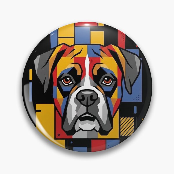 Item preview, Funny Boxer Colorful Blocks Geometric Art Mom Dad Kids designed and sold by FurryHavenPH.