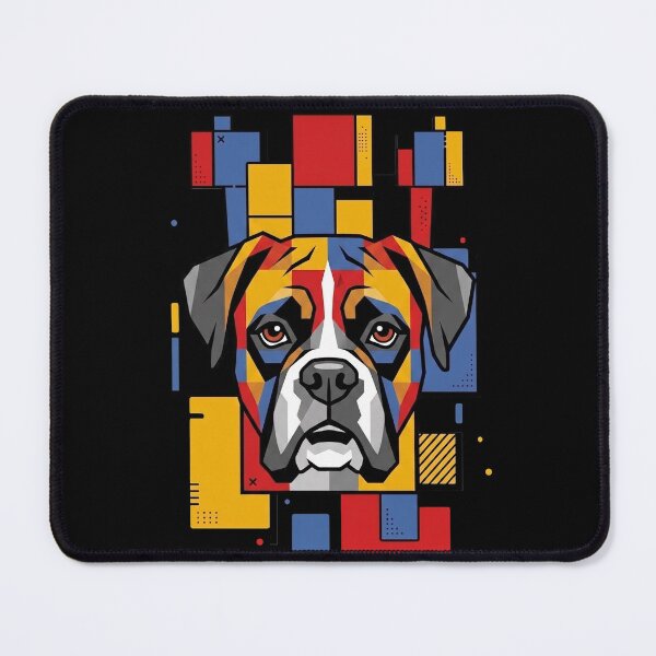 Item preview, Funny Boxer Colorful Blocks Geometric Art Mom Dad Kids designed and sold by FurryHavenPH.