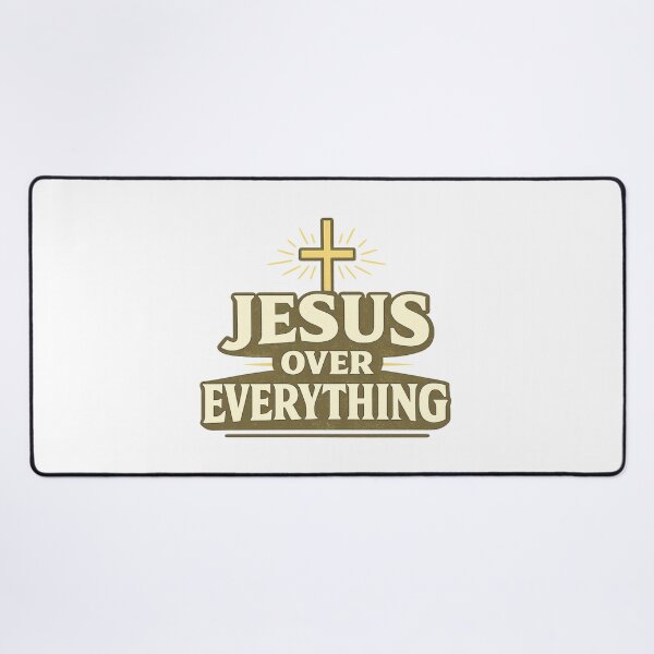 Item preview, Jesus Over Everything Christian Faith Cross Religious Statement Design designed and sold by SoulThread Studio.