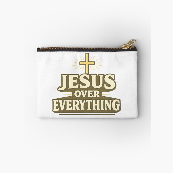 Item preview, Jesus Over Everything Christian Faith Cross Religious Statement Design designed and sold by SoulThread Studio.