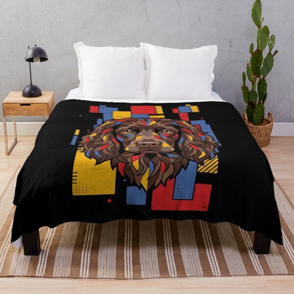 Item preview, Funny Boykin Spaniel Colorful Blocks Geometric Art Mom Dad Kids designed and sold by FurryHavenPH.