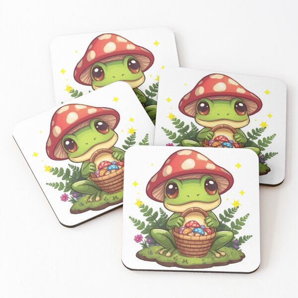 Item preview, Cute Mushroom Frog Kawaii Sticker | Cozy Cottagecore Frog Gift designed and sold by Stylestickers55.