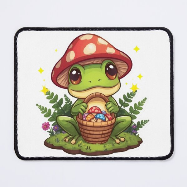 Item preview, Cute Mushroom Frog Kawaii Sticker | Cozy Cottagecore Frog Gift designed and sold by Stylestickers55.