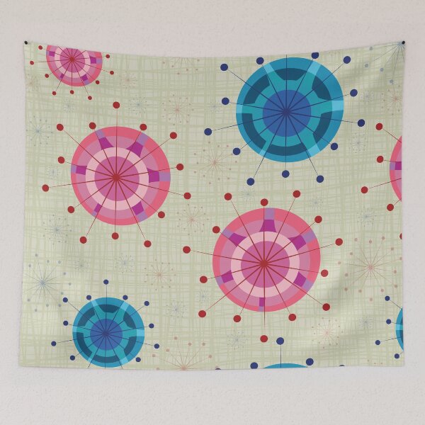 Item preview, Midcentury Modern Starbursts 2 designed and sold by Makanahele.