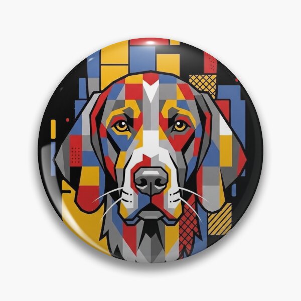 Item preview, Funny Bracco Italiano Colorful Blocks Geometric Art Mom Dad Kids designed and sold by FurryHavenPH.