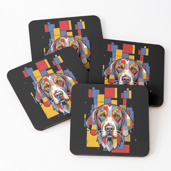 Item preview, Funny Bracco Italiano Colorful Blocks Geometric Art Mom Dad Kids designed and sold by FurryHavenPH.