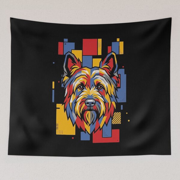 Item preview, Funny Briard Colorful Blocks Geometric Art Mom Dad Kids designed and sold by FurryHavenPH.