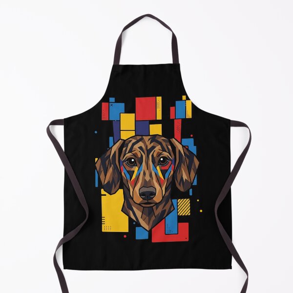 Item preview, Funny Brindle Dachshund Colorful Blocks Geometric Art Mom Dad Kids designed and sold by FurryHavenPH.